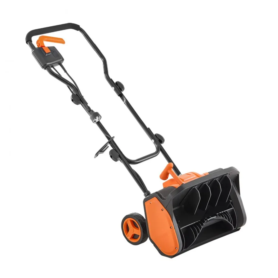VEVOR Electric Snow Shovel, 12A 17 inch Corded Snow Shovel, 60° Adjustable Chute, 20 ft Throwing Distance, Snowthrower with Dual Safety Switch, Winter Ice Removal Tool for Driveway Sidewalk Patio