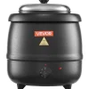VEVOR Electric Soup Warmer, 10QT Commercial Soup Kettle with 304 Stainless Steel Detachable Insert Pot, 95~176°F Adjustable Temperature, Soup Station for Restaurant and Big Family, Black