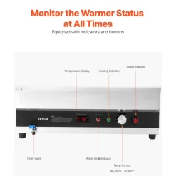 VEVOR Electric Soup Warmer, Two 6.34QT Pots & Three 1/3 Pans, Stainless Steel Commercial Food Warmer with 86~185°F Adjustable Temp, 1500W Bain Marie, Soup Station for Restaurant, Buffet