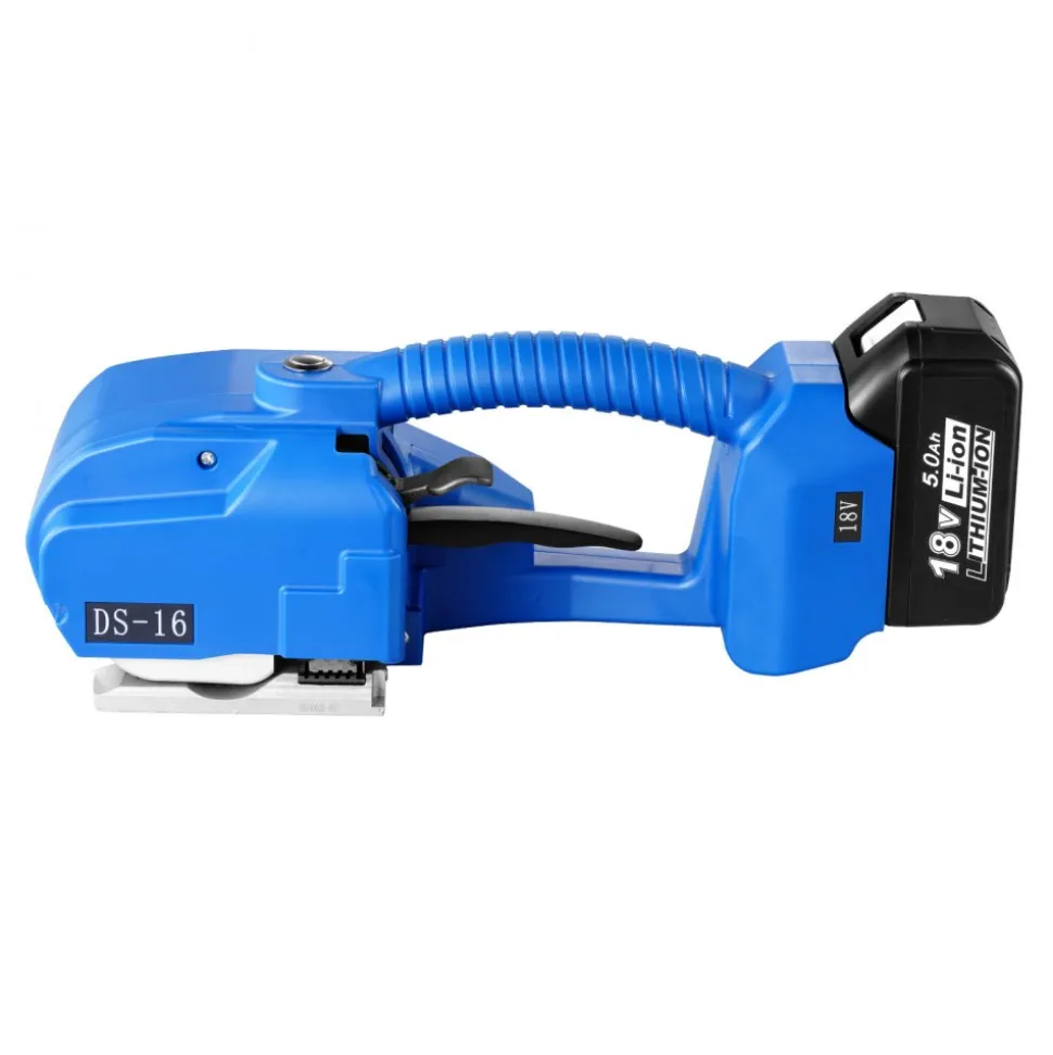 VEVOR Electric Strapping Machine, for 0.35"-0.63" PP PET Straps, Portable Electric Banding Tool with Digital Display, 2 x 5000mAh Battery Powered Automatic Strapping Tool for Packaging Box Pallet