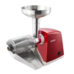 VEVOR Electric Tomato Strainer 800W Max (Rated Power: 300W) Sauce Maker, 88 lbs/H For Purees, Strawberry, Salsa, Stainless Steel Tomato Food Mill Press Machine, 1mm, 1.5mm, 3mm & 6mm Screens, Red