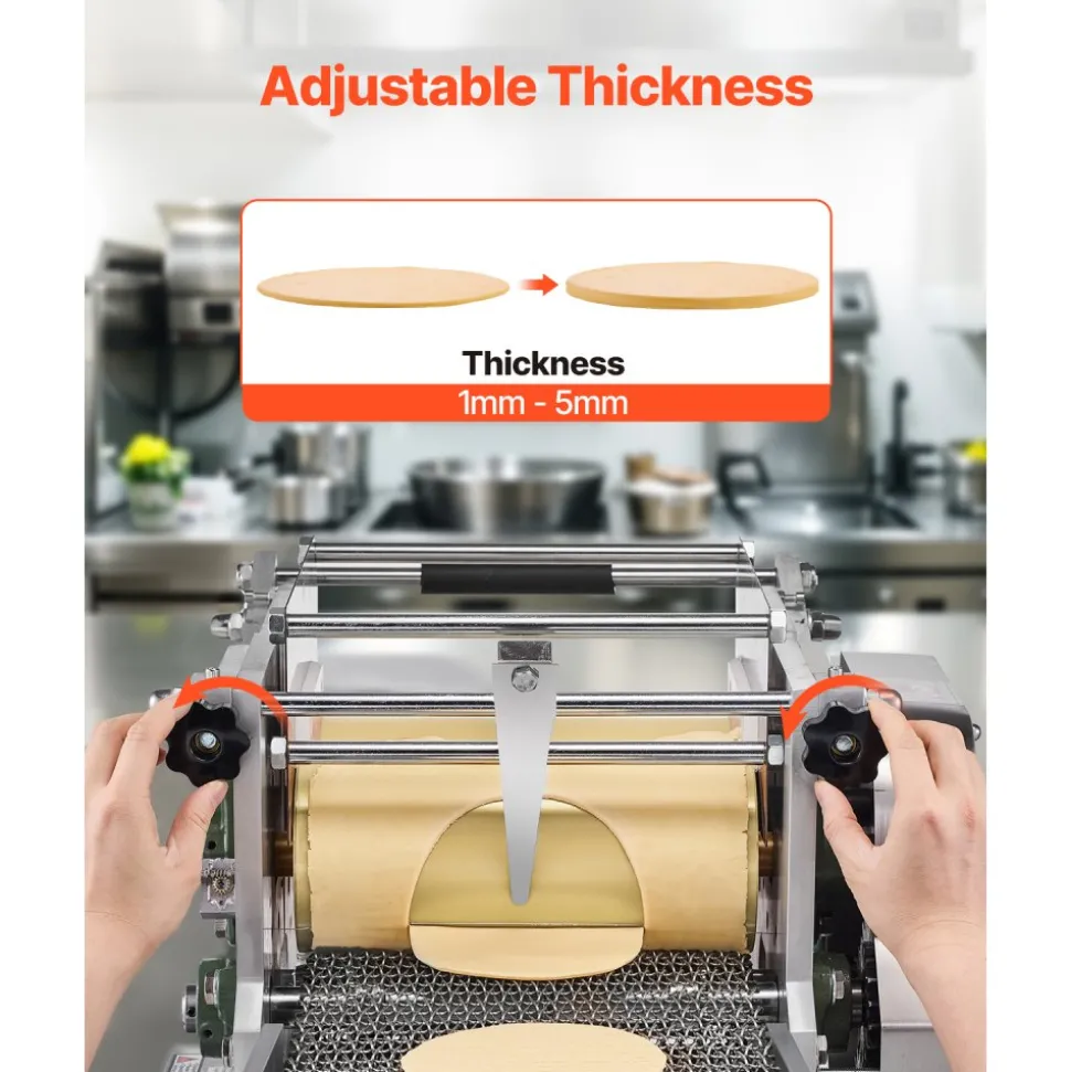 VEVOR Electric Tortilla Maker, 5.5 Inch Diameter Automatic Corn Tortilla Making Machine with Non-Stick Coating, Electric Chapatti Machine Suitable for Produce Sopes Gorditas Roti Pita Tortilla Pizza