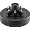 VEVOR Electric Trailer Brake Assembly, 12 x 2 Inch, 1 Pair Self-Adjusting Electric Brakes Kit for 6000 lbs Trailer Axle, Backing Plates for Braking System Part Replacement, Fit for Trailers, RVs