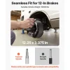 VEVOR Electric Trailer Brake Kit, 12.25 x 3.375 Inch, 2 Pairs Self-Adjusting Electric Brakes Kit for 10000 lbs Trailer Axle, Backing Plates for Braking System Part Replacement, Fit for Trailers, RVs