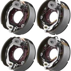 VEVOR Electric Trailer Brake Kit, 12.25 x 3.375 Inch, 2 Pairs Self-Adjusting Electric Brakes Kit for 10000 lbs Trailer Axle, Backing Plates for Braking System Part Replacement, Fit for Trailers, RVs