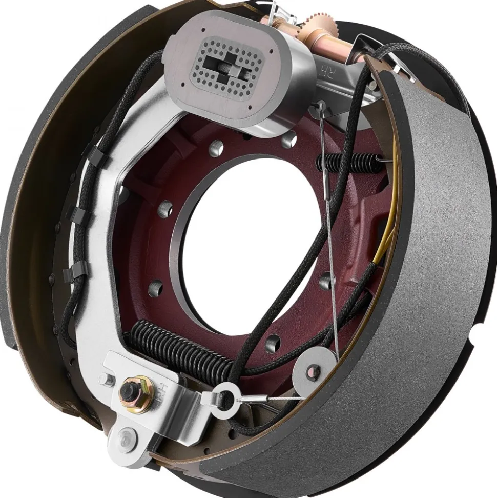 VEVOR Electric Trailer Brake Kit, 12.25 x 3.375 Inch, 2 Pairs Self-Adjusting Electric Brakes Kit for 10000 lbs Trailer Axle, Backing Plates for Braking System Part Replacement, Fit for Trailers, RVs