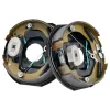 VEVOR Electric Trailer Brake Assembly, 10" x 2-1/4", 1 Pair Self-Adjusting Electric Brakes Kit for 3500 lbs Axle, 4-Hole Mounting, Backing Plates for Brake System Part Replacement (1 Right + 1 Left)