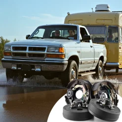 VEVOR Electric Trailer Brake Assembly, 10 x 2-1/4 Inch, 1 Pair Self-Adjusting Electric Brakes Kit for 3500 lbs Trailer Axle, Backing Plates for Braking System Part Replacement, Fit for Trailers, RVs