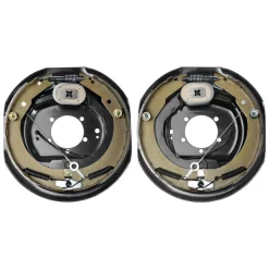 VEVOR Electric Trailer Brake Assembly, 12" x 2", 1 Pair Self-Adjusting Electric Brakes Kit for 7000 lbs Axle, 5-Hole Mounting, Backing Plates for Braking System Part Replacement (1 Right + 1 Left)