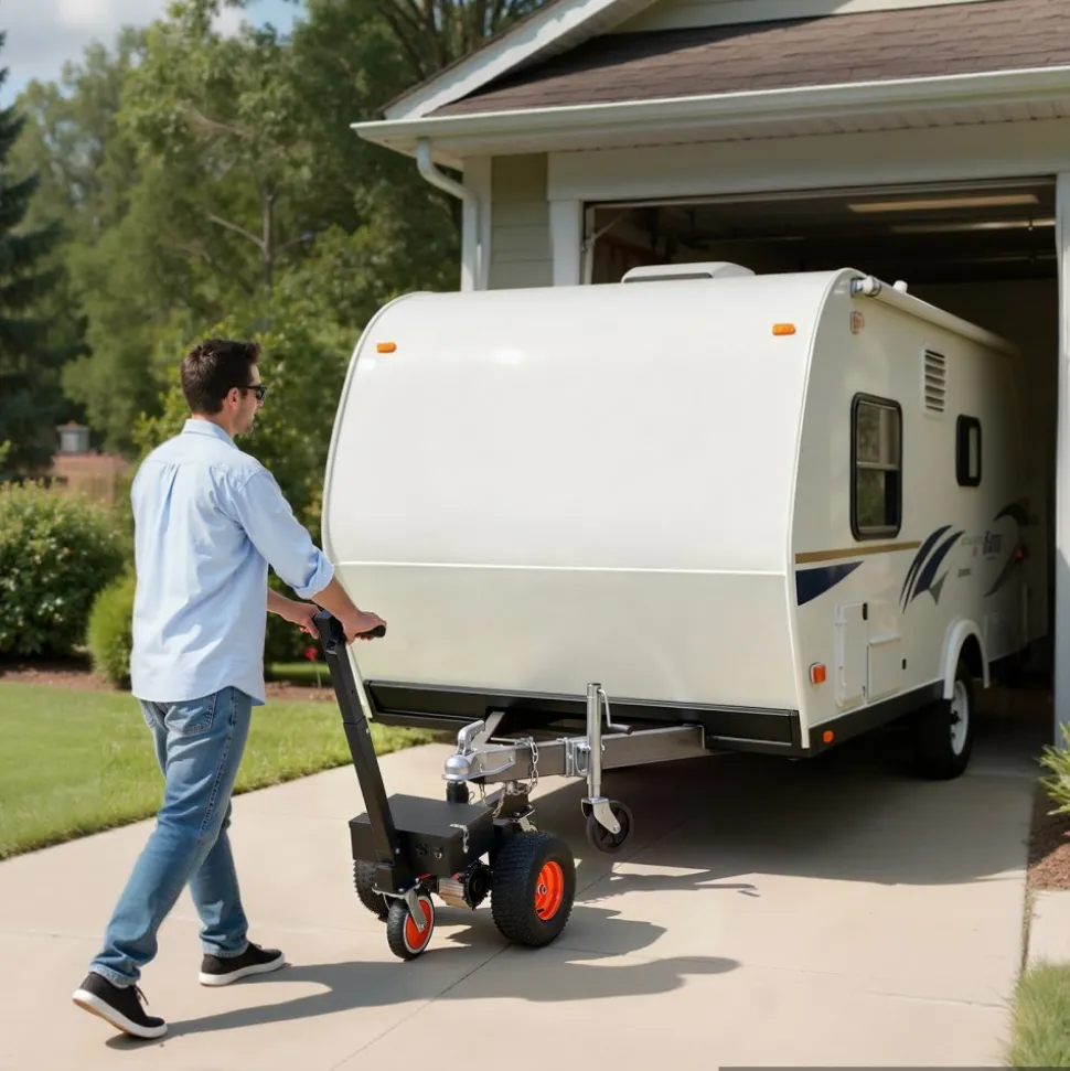 VEVOR Electric Trailer Dolly, 3600 lbs Capacity 800W 600 lbs Tongue Load, for RV Campers, Cargo, Utility & Boat Trailers, 2 in & 1-7/8 in Hitch Balls, Moving & Positioning Trailers, Heavy-Duty Steel
