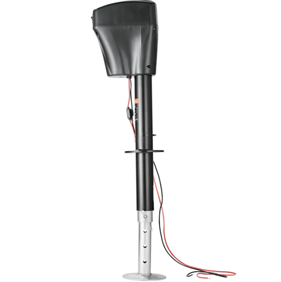 VEVOR Electric Trailer Jack, 5000 lbs, Heavy Duty RV Electric Power Tongue Jack with 7-pin Connector, Manual Crank Handle & Weatherproof Jack Cover, 10"-28.3" Lift, for Trailers, Campers & RVs, Black