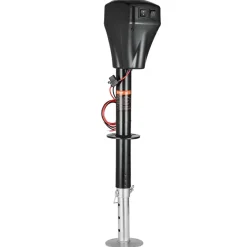VEVOR Electric Trailer Jack, 5000 lbs, Heavy Duty RV Electric Power Tongue Jack with 2 Way Connector, Manual Crank Handle & Weatherproof Jack Cover, 10"-28.3" Lift, for RVs, Trailers & Campers, Black