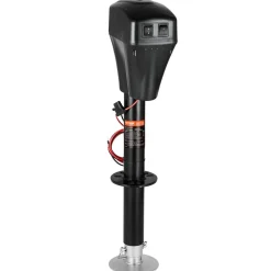 VEVOR Electric Trailer Jack, 7500 lbs Capacity, Electric Power Tongue Jack with Waterproof Protective Cover & LED Light for Travel Trailer, Camper, RV, 9.84-27.84 in Lift, 12V DC with Wiring, Black