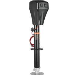 VEVOR Electric Trailer Jack, 7500 lbs Capacity, Electric Power Tongue Jack with Waterproof Protective Cover & LED Light for Travel Trailer, Camper, RV, 9.84-27.84 in Lift, 12V DC with Wiring, Black