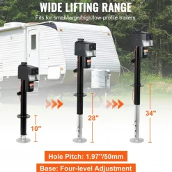 VEVOR Electric Trailer Jack, Power Tongue Jack Weight Capacity 3500 lbs, 9.84