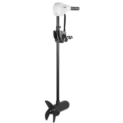 VEVOR Electric Trolling Motor, Transom Mounted Outboard Boat Motors 12V 55lbs Thrust, 8-Speed Electric Boat Engine w/ Battery Indicator, for Kayaks, Fishing Boats on Freshwater/Saltwater, 30-In Shaft