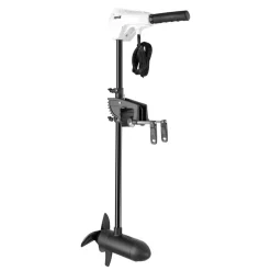 VEVOR Electric Trolling Motor, Transom Mounted Outboard Boat Motors 12V 55lbs Thrust, 8-Speed Electric Boat Engine w/ Battery Indicator, for Kayaks, Fishing Boats on Freshwater/Saltwater, 30-In Shaft