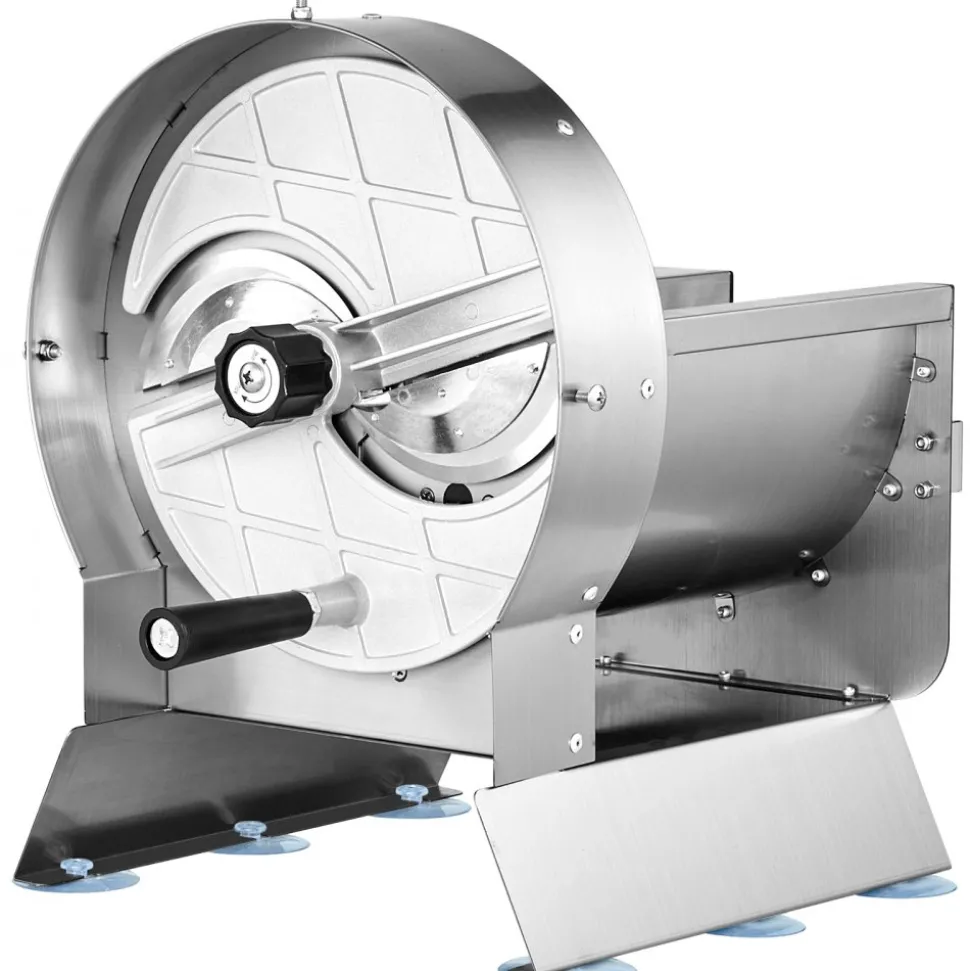 VEVOR Electric Vegetable Slicer, 0-0.5"/0-12mm Thickness Adjustable Commercial Slicer Machine, Convertible to Manual, Stainless Steel Food Cutter Slicing Machine, for Potato, Lemon, Tomato, Apple