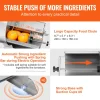 VEVOR Electric Vegetable Slicer, 0-0.5"/0-12mm Thickness Adjustable Commercial Slicer Machine, Convertible to Manual, Stainless Steel Food Cutter Slicing Machine, Large Feed Port for Potato, Tomato