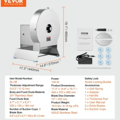 VEVOR Electric Vegetable Slicer, 0-0.5