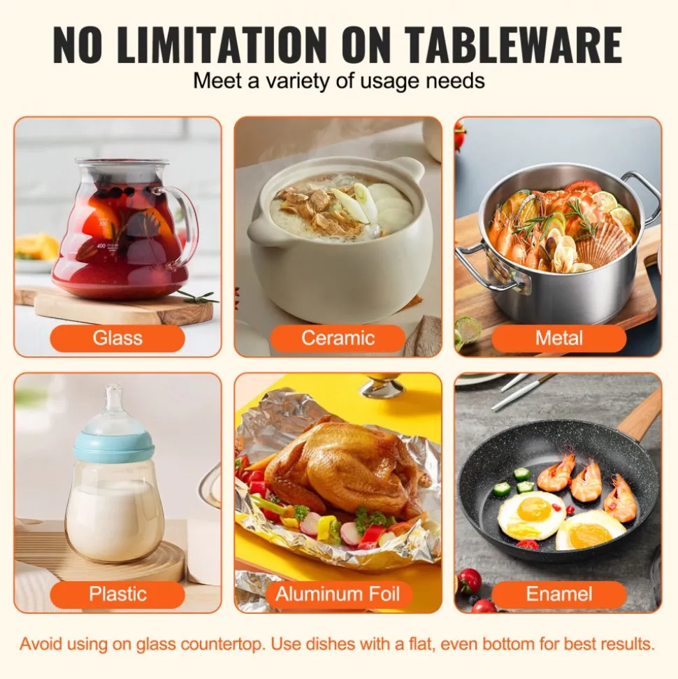 VEVOR Electric Warming Tray, Food Warming Mat for Buffet, Rollable & Portable Silicone Food Warmer with 4 Adjustable Temperature Settings, Auto Shut-Off & Child Lock, Perfect for Parties, Catering