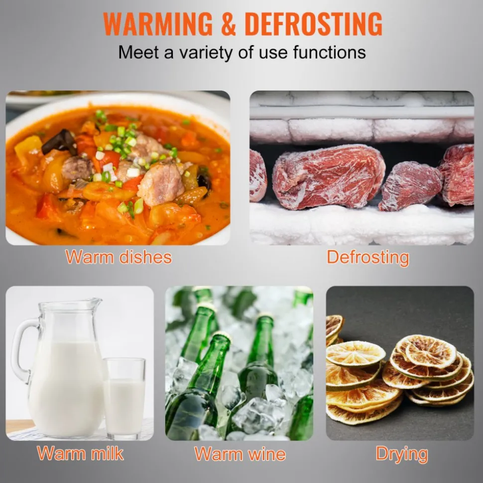 VEVOR Electric Warming Tray, 16.5" x 11" Portable Tempered Glass Heating Tray with Temperature Range (65-90℃), Perfect for Dinner, Catering, House, Parties, Events, Entertaining and Holiday, Black