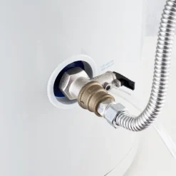 VEVOR Electric Water Heater, 10 Gallon Tank Instant Hot Water Heater, 1.6Kw Tankless Water Heater w/ LED Display,Knob Control, IPX4 Waterproof Side Connection On Demand Heaters for Shower, Bath