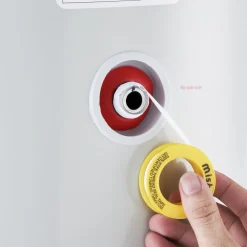 VEVOR Electric Water Heater, 10 Gallon Tank Instant Hot Water Heater, 1.6Kw Tankless Water Heater w/ LED Display,Knob Control, IPX4 Waterproof Side Connection On Demand Heaters for Shower, Bath