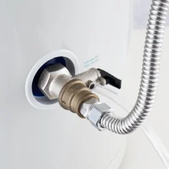 VEVOR Electric Water Heater, 18 Gallon Tank Instant Hot Water Heater, 1.6Kw Tankless Water Heater w/ LED Display,Knob Control, IPX4 Waterproof Side Connection On Demand Heaters for Shower, Bath