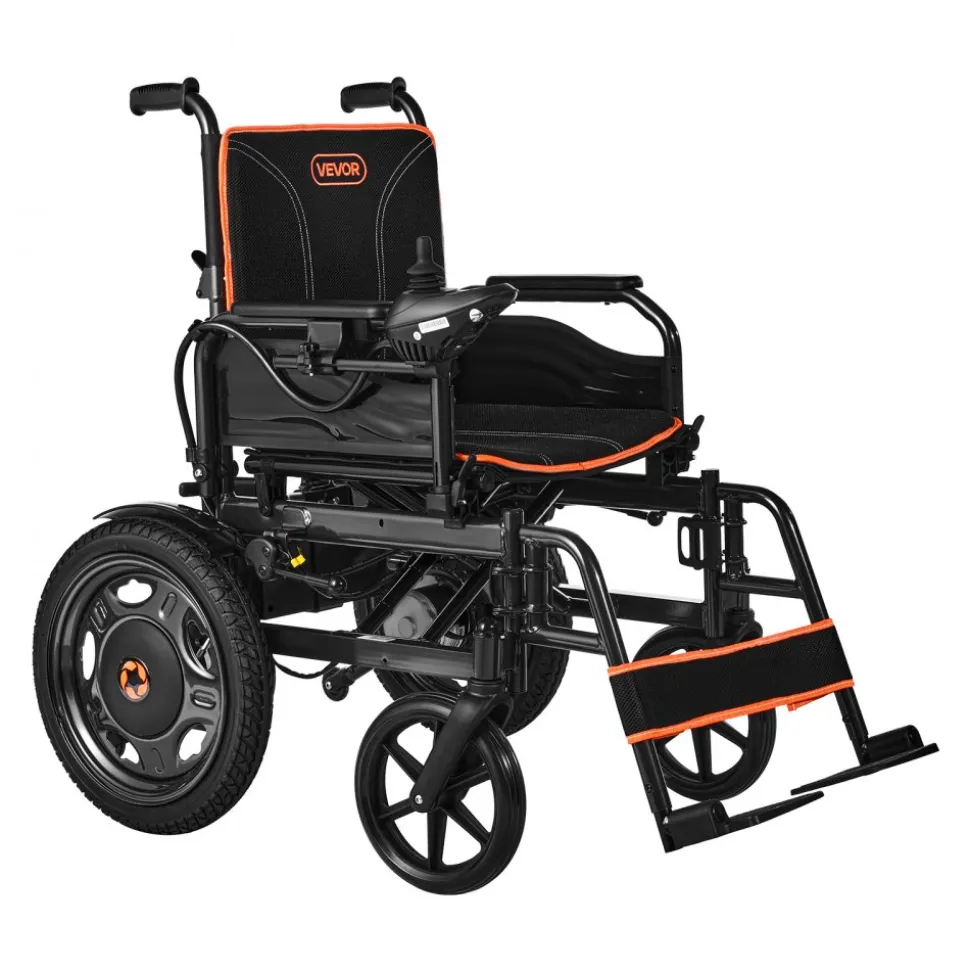 VEVOR Electric Wheelchair for Adults, 265lbs Capacity, Foldable & Lightweight Motorized Wheelchair, 13-Mile Long Travel Range, All-Terrain Powered Chair, Portable for Seniors & Disabled