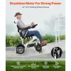 VEVOR Electric Wheelchair for Adults, 300lbs Capacity, Foldable & Lightweight Motorized Wheelchair, 13-Mile Long Travel Range, All-Terrain Powered Chair, Portable 21 inch Seat for Seniors & Disabled
