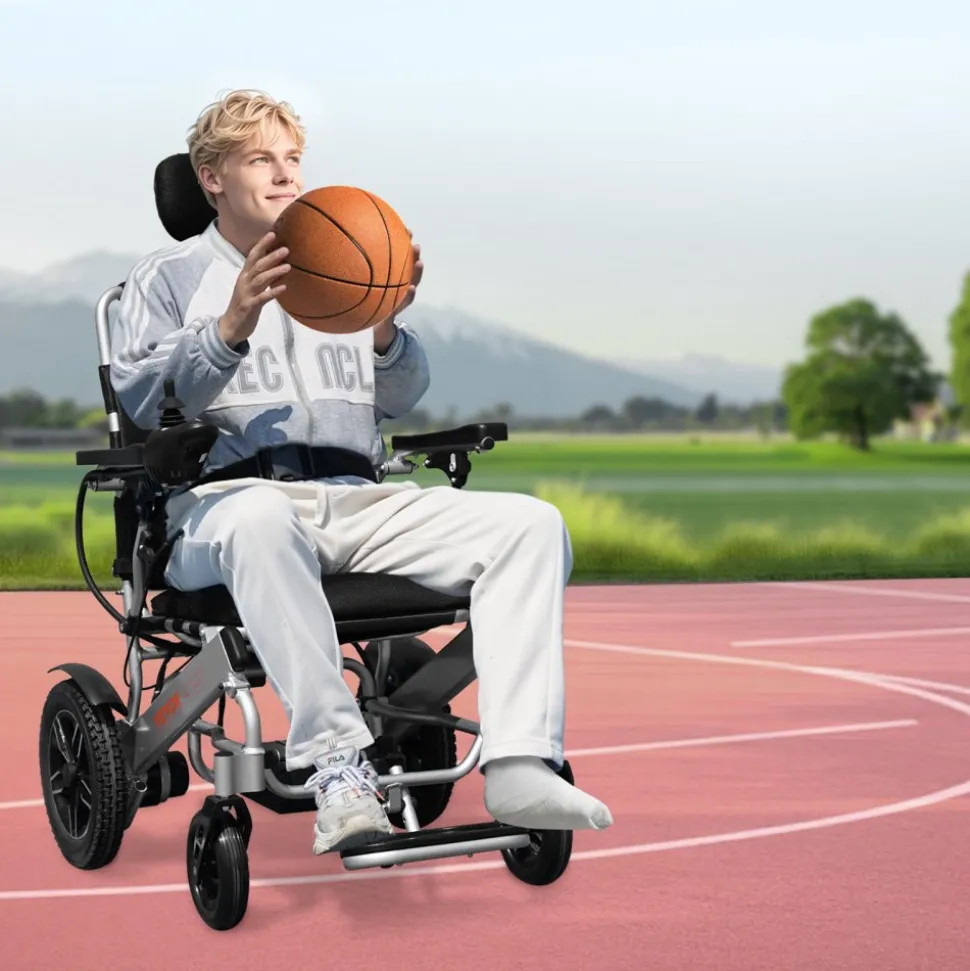 VEVOR Electric Wheelchair for Adults, 300lbs Capacity with Adjustable Backrest, Foldable & Lightweight Motorized Wheelchair, 13-Mile Range, All-Terrain Powered Chair, Portable for Seniors & Disabled