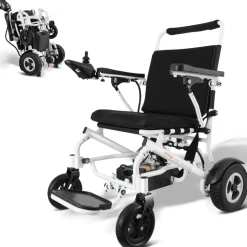 VEVOR Electric Wheelchair for Adults Seniors, 300 lbs Weight Capacity, 20 in Width Lightweight Foldable Motorized Power Wheelchairs, Long Range All Terrain Aluminum Alloy Chair