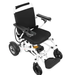 VEVOR Electric Wheelchair for Adults Seniors, 300 lbs Weight Capacity, 17.7 in Width Lightweight Foldable Motorized Power Wheelchairs, UP to 12.5 Miles Range All Terrain Aluminum Alloy Chair