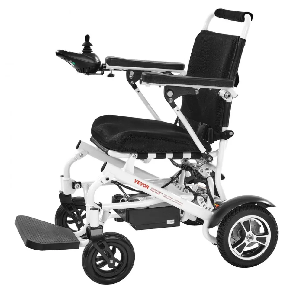 VEVOR Electric Wheelchair for Adults, 300lbs Capacity, Foldable & Lightweight Motorized Wheelchair, 13-Mile Long Travel Range, All-Terrain Powered Chair, Portable for Seniors & Disabled