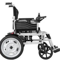 VEVOR Electric Wheelchair for Adults Seniors, 265 lbs Weight Capacity, 17.5in Width Lightweight Foldable Motorized Power Wheelchairs, UP to 12.5Miles Range All Terrain Power Chair, Adjustable Backrest