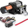 VEVOR Electric Winch, 3000 lb Line Pull Capacity, 12V DC ATV/UTV Winch with Φ3/16 in x 39 ft 7 Strands Steel Cable Roller Fairlead Wired Remote Control, IP55 Waterproof for Towing UTV ATV Off-Road