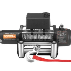 VEVOR Electric Winch, 10000 lbs Load Capacity, 12V DC Truck Winch with Φ21/64 in x 65 ft Steel Rope, Wireless & Wired Remote Control, IP55 Waterproof for Towing SUV Jeep Trailer Boat Off-Road Vehicle