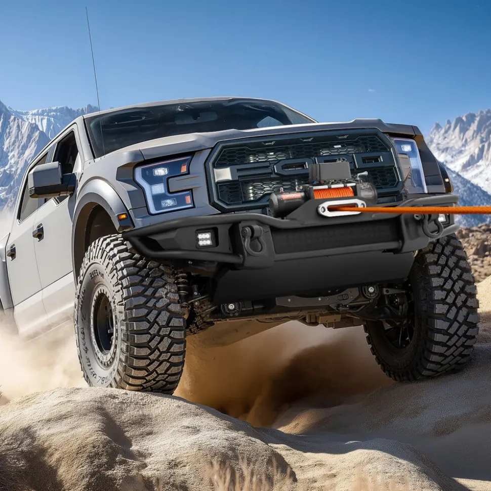 VEVOR Electric Winch, 13500 lbs Load Capacity, 12V DC Truck Winch with Φ3/8 in x 80 ft Synthetic Rope, Wireless & Wired Remote Control, Suitable for Towing Off-Road SUV Jeep Trailer Boat