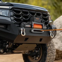 VEVOR Electric Winch, 12000 lbs Load Capacity, 12V DC Truck Winch with Φ3/8 in x 92 ft Synthetic Rope, Wireless & Wired Remote Control, IP68 Waterproof for Towing Off-Road SUV Jeep Trailer Boat