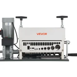 VEVOR Electric Wire Stripper Machine, 0.06-1.57 in, 11 Channel Automatic Copper Cable Stripper,  370W Wire Stripper Tool with Manual Hand Crank Mode, Emergency Stop Button, for Scrap Copper Recycling