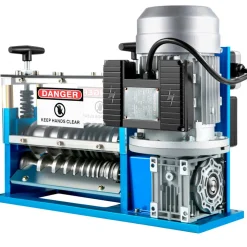 VEVOR Electric Wire Stripping Machine, 370W 0.06 inch -1.5 inch Automatic Motorized Cable Stripper with 75 ft/min Speed, 11 Channels 10 Blades Strip Machinery, Scrap Handling Tool for Recycling Copper
