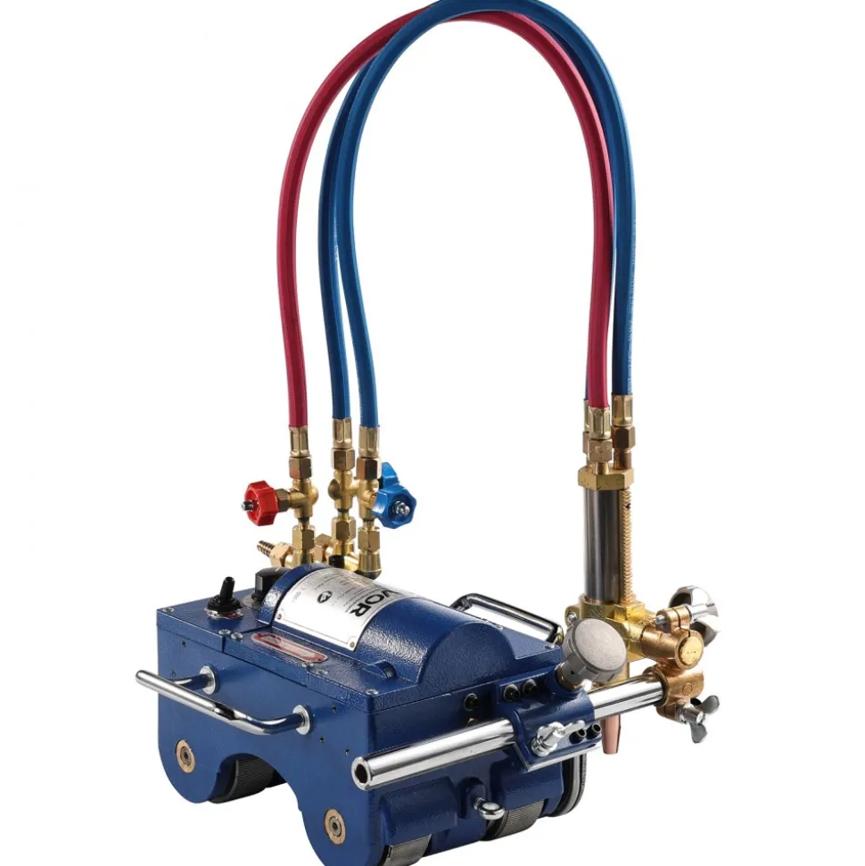 VEVOR Electromagnetic Gas Pipe Cutting Machine, 2"-30"/Min Automatic Pipe Beveler for 0.2"-4" Thick Tube, Features 3 Tips & Adjustable Angles, Torch Burner Beveler, Magnetic Gas Machine 110V CG2-11C