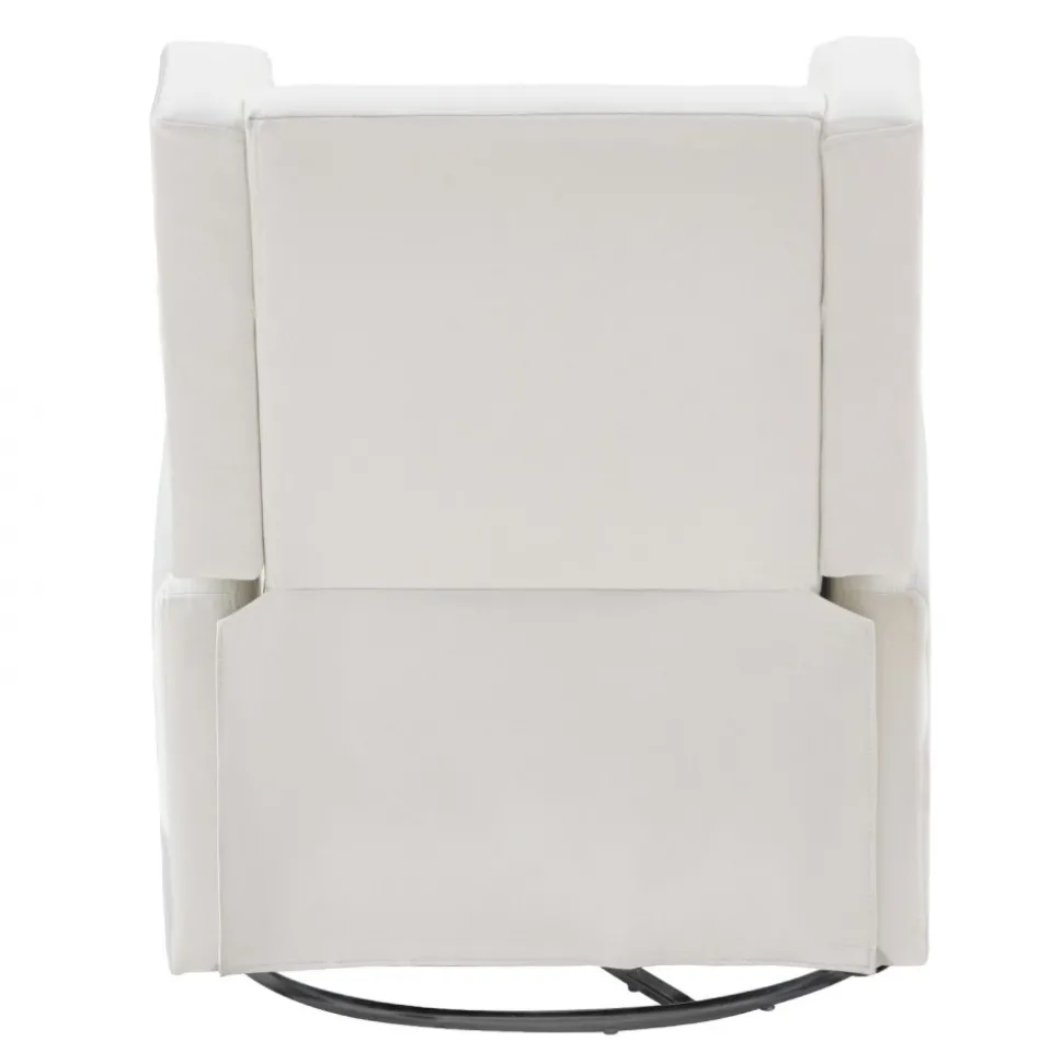 VEVOR Electronic Power Recliner and Swivel Glider, 250 lbs Weight Capacity Swivel Glider Recliner Chair with USB Port, Polyester Surface Swivel Rocker Recliner for Living Room, Bedroom, Off White