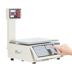 VEVOR Electronic Price Computing Scale, 66 LB Digital Deli Weight Scales, LCD & LED Digital Commercial Food Fruit Meat Produce Counting Weight, for Retail Store, Kitchen, Restaurant Market, and Farmer