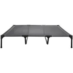 VEVOR Elevated Dog Bed for Large Dogs, Portable Raised Dog Cot with Aluminum Tube Metal Frame and Breathable Textilene Mesh, Indoor & Outdoor Pet Cooling Raised Hammock Bed, XL, Gray