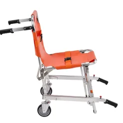 VEVOR EMS Stair Chair, 350 lbs Load Capacity, Foldable Aluminum Emergency Stair Climbing Wheelchair with 2 Wheels, Portable Stair Lift Chair Ambulance Firefighter Evacuation Use for Elderly, Disabled