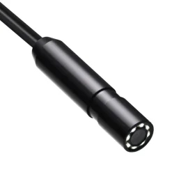 VEVOR Endoscope Camera with 49.2FT Semi-Rigid Cable, 1920P HD Borescope for Android & IOS, Industrial Inspection Camera with Light - 8 LED, 2X Zoom, IP67 Waterproof Snake Camera for Auto, Plumbing