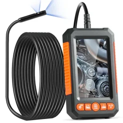 VEVOR Endoscope Camera with Light, Dual Lens Industrial Borescope, 4.3
