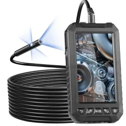 VEVOR Endoscope Camera with Light, Triple Lens Industrial Borescope, 5